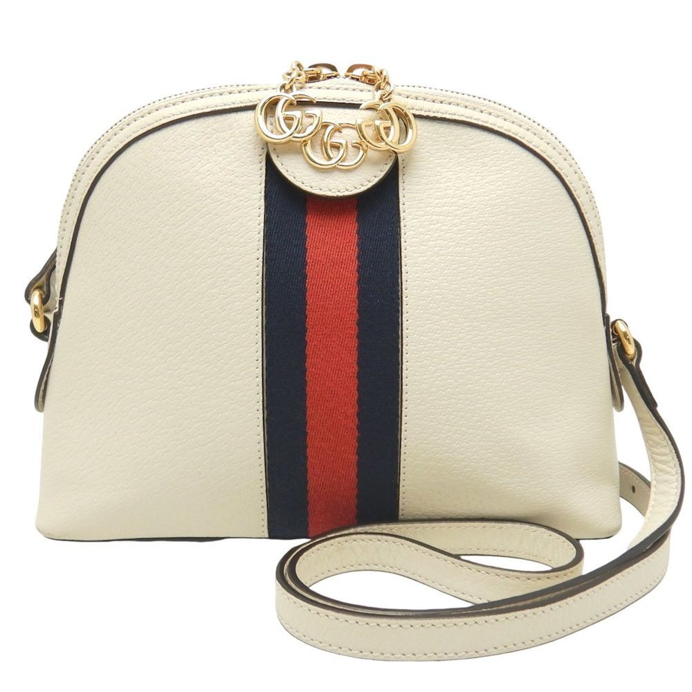 Gucci Ophidia Shoulder Bag Leather White